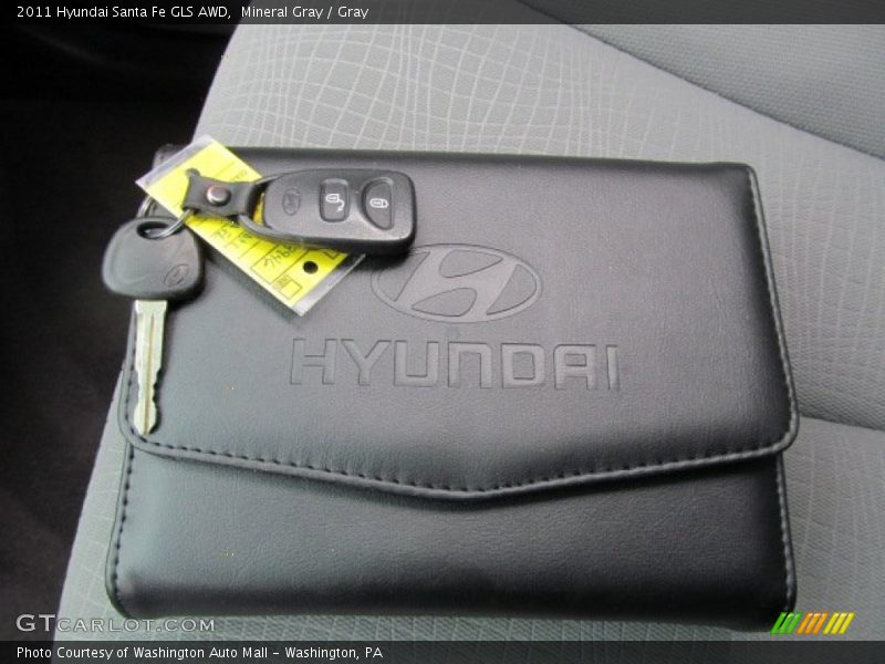 Mineral Gray / Gray 2011 Hyundai Santa Fe GLS AWD
