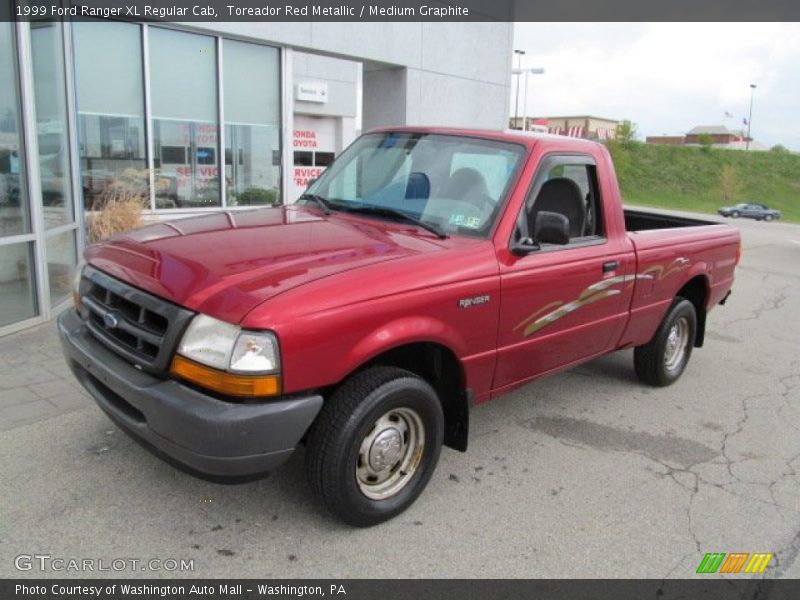 Toreador Red Metallic / Medium Graphite 1999 Ford Ranger XL Regular Cab