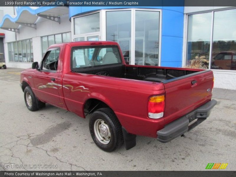 Toreador Red Metallic / Medium Graphite 1999 Ford Ranger XL Regular Cab