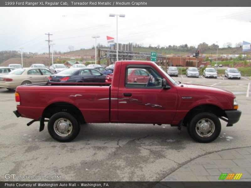 Toreador Red Metallic / Medium Graphite 1999 Ford Ranger XL Regular Cab