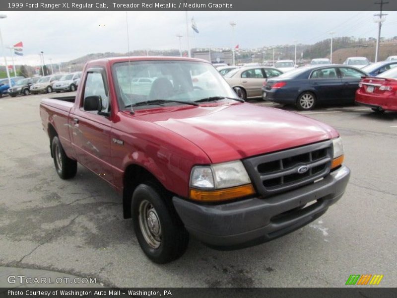 Toreador Red Metallic / Medium Graphite 1999 Ford Ranger XL Regular Cab
