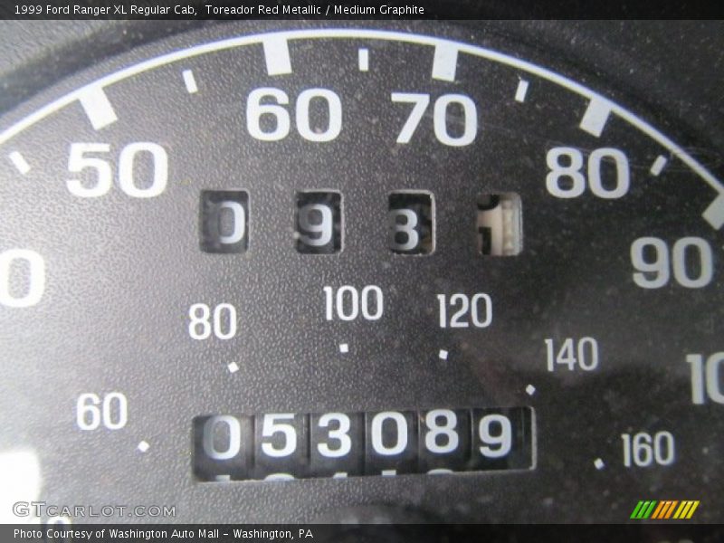 Toreador Red Metallic / Medium Graphite 1999 Ford Ranger XL Regular Cab