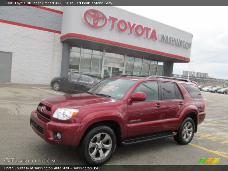 Salsa Red Pearl / Stone Gray 2008 Toyota 4Runner Limited 4x4