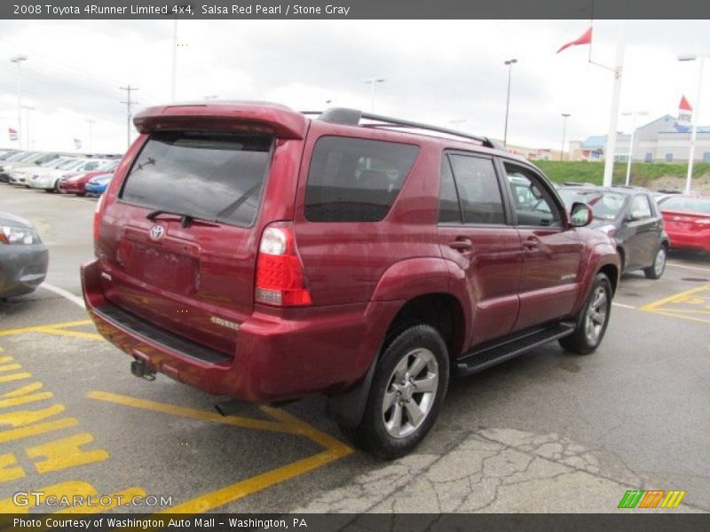 Salsa Red Pearl / Stone Gray 2008 Toyota 4Runner Limited 4x4