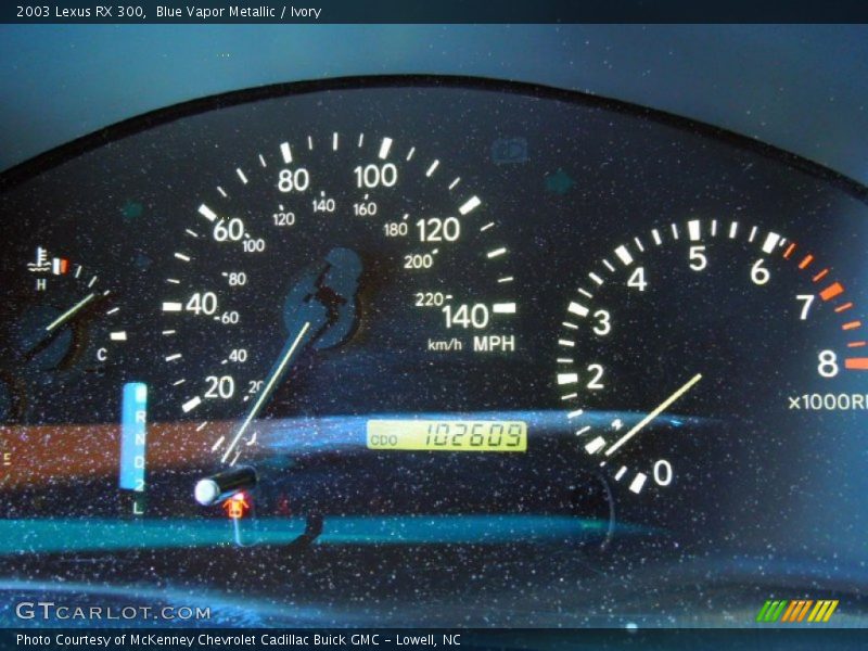 Blue Vapor Metallic / Ivory 2003 Lexus RX 300