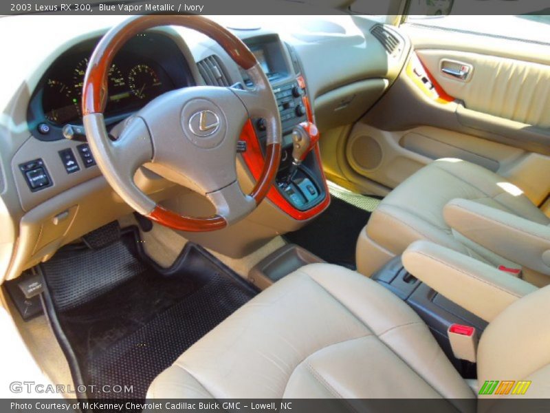 Blue Vapor Metallic / Ivory 2003 Lexus RX 300