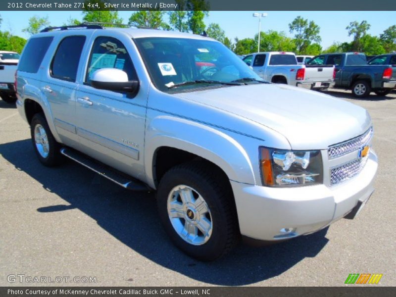 Silver Ice Metallic / Ebony 2012 Chevrolet Tahoe Z71 4x4