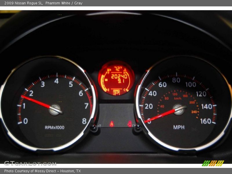 Phantom White / Gray 2009 Nissan Rogue SL