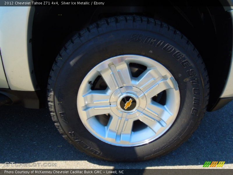 Silver Ice Metallic / Ebony 2012 Chevrolet Tahoe Z71 4x4