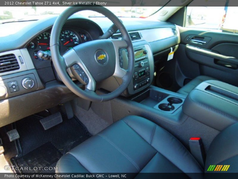 Silver Ice Metallic / Ebony 2012 Chevrolet Tahoe Z71 4x4