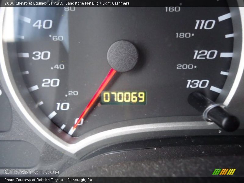 Sandstone Metallic / Light Cashmere 2006 Chevrolet Equinox LT AWD