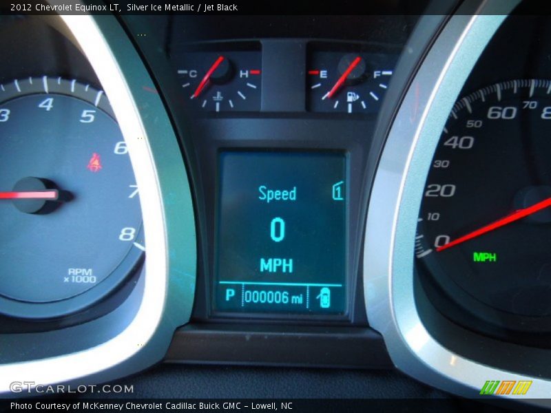 Silver Ice Metallic / Jet Black 2012 Chevrolet Equinox LT