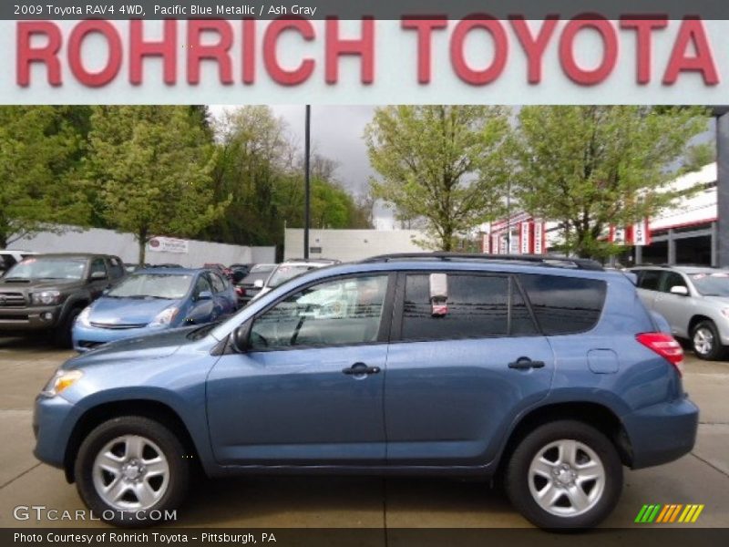 Pacific Blue Metallic / Ash Gray 2009 Toyota RAV4 4WD