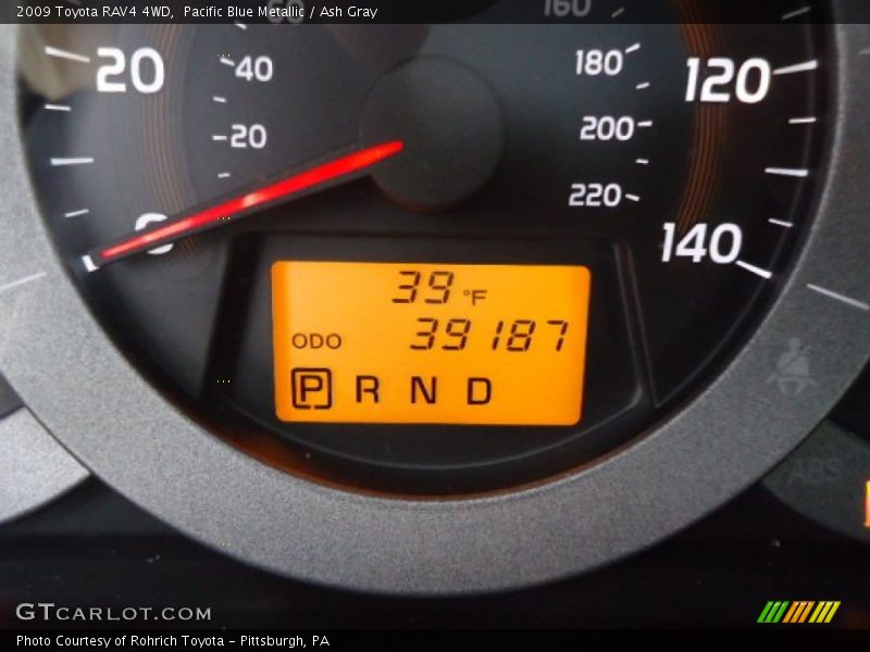 Pacific Blue Metallic / Ash Gray 2009 Toyota RAV4 4WD