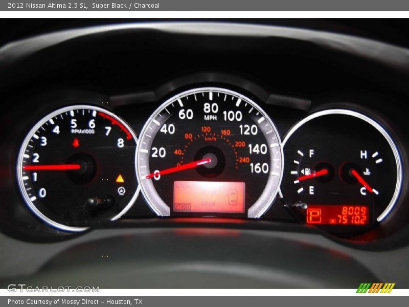 Super Black / Charcoal 2012 Nissan Altima 2.5 SL