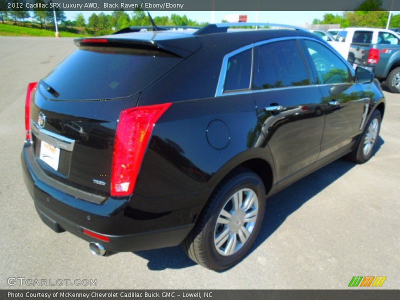 Black Raven / Ebony/Ebony 2012 Cadillac SRX Luxury AWD
