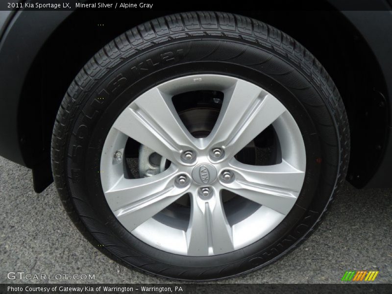 Mineral Silver / Alpine Gray 2011 Kia Sportage LX