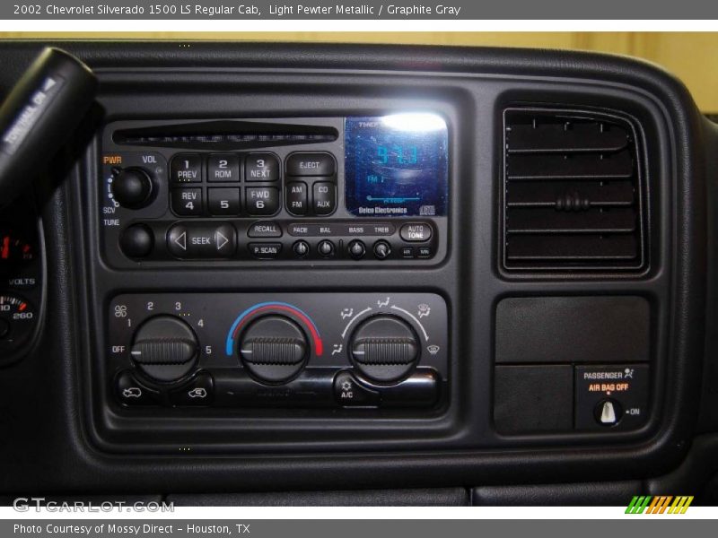 Light Pewter Metallic / Graphite Gray 2002 Chevrolet Silverado 1500 LS Regular Cab