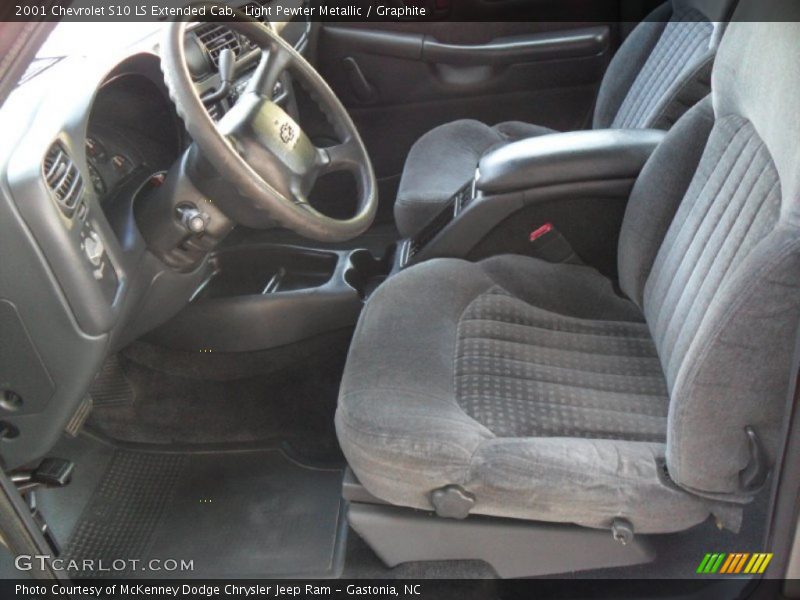 Light Pewter Metallic / Graphite 2001 Chevrolet S10 LS Extended Cab