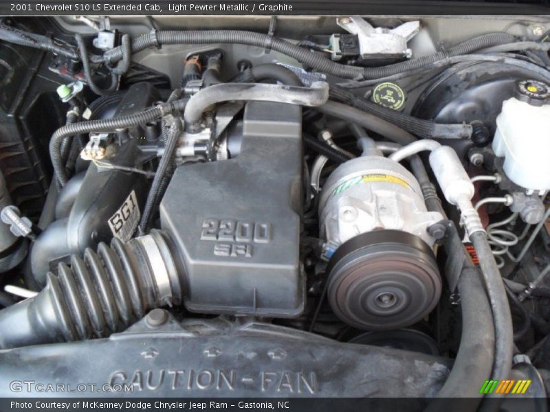 Light Pewter Metallic / Graphite 2001 Chevrolet S10 LS Extended Cab