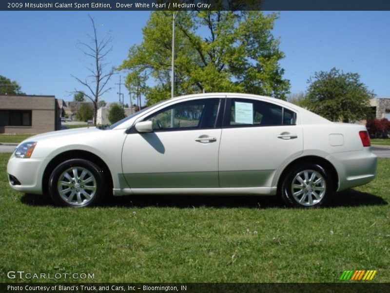 Dover White Pearl / Medium Gray 2009 Mitsubishi Galant Sport Edition