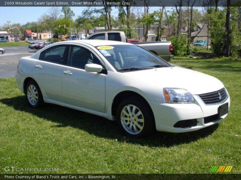 Dover White Pearl / Medium Gray 2009 Mitsubishi Galant Sport Edition