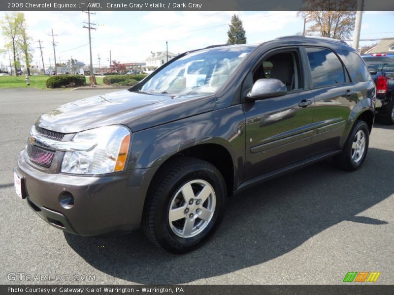 Granite Gray Metallic / Dark Gray 2008 Chevrolet Equinox LT AWD