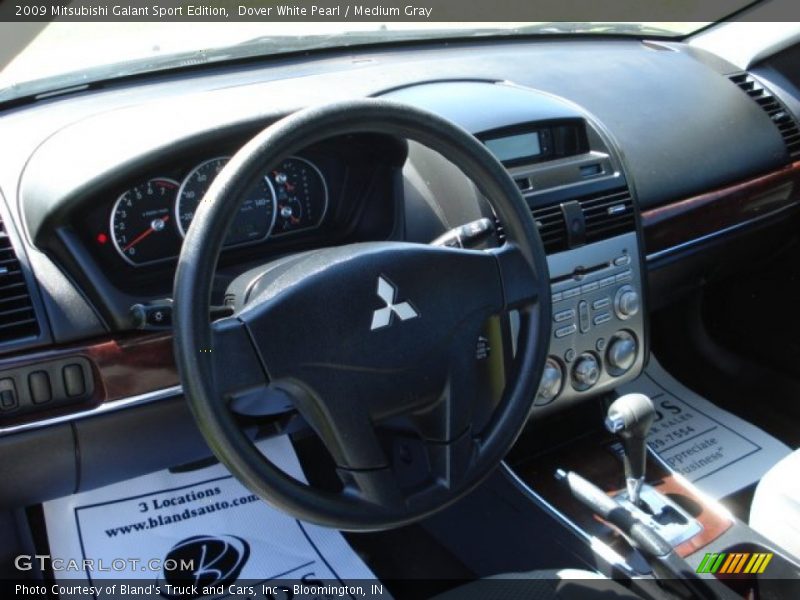 Dover White Pearl / Medium Gray 2009 Mitsubishi Galant Sport Edition