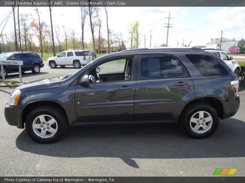 Granite Gray Metallic / Dark Gray 2008 Chevrolet Equinox LT AWD