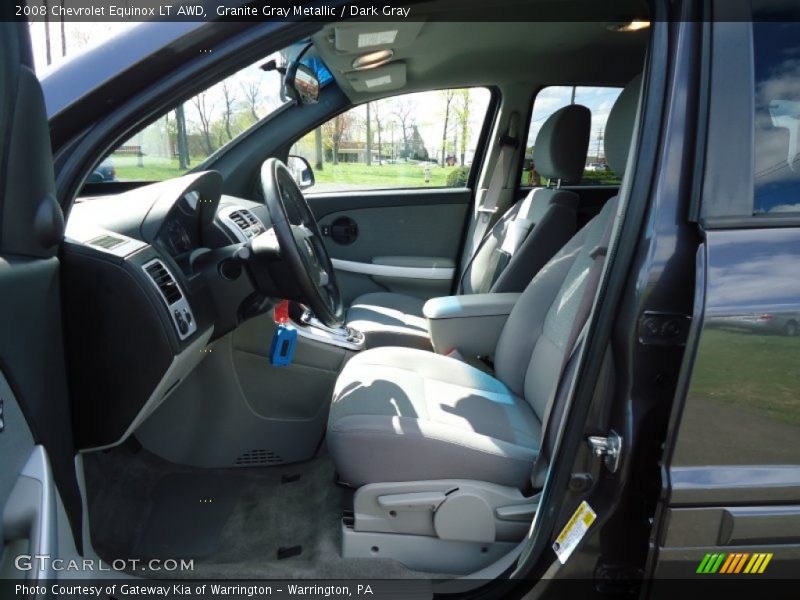Granite Gray Metallic / Dark Gray 2008 Chevrolet Equinox LT AWD