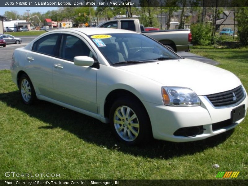 Dover White Pearl / Medium Gray 2009 Mitsubishi Galant Sport Edition