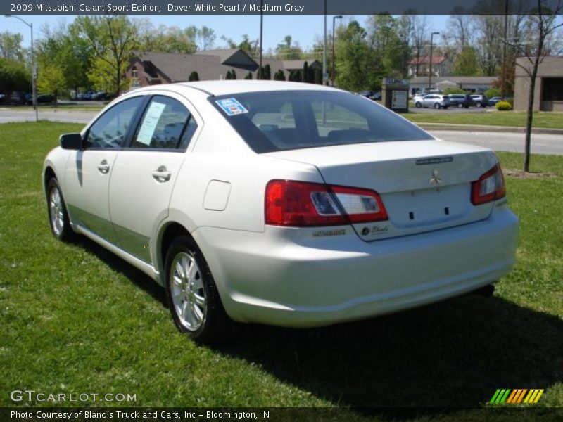 Dover White Pearl / Medium Gray 2009 Mitsubishi Galant Sport Edition