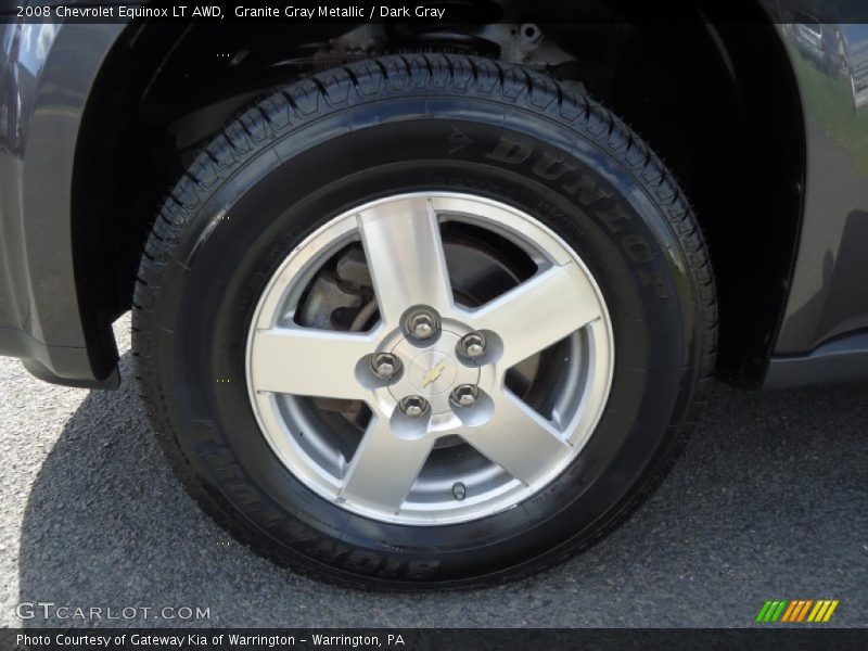 Granite Gray Metallic / Dark Gray 2008 Chevrolet Equinox LT AWD