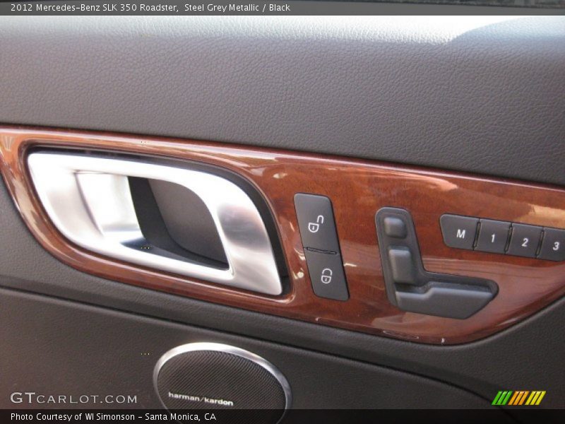 Steel Grey Metallic / Black 2012 Mercedes-Benz SLK 350 Roadster