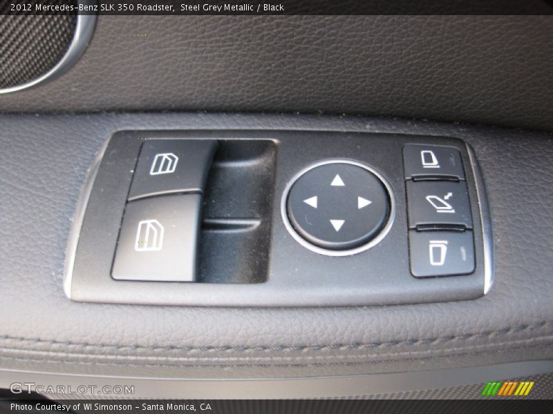 Steel Grey Metallic / Black 2012 Mercedes-Benz SLK 350 Roadster