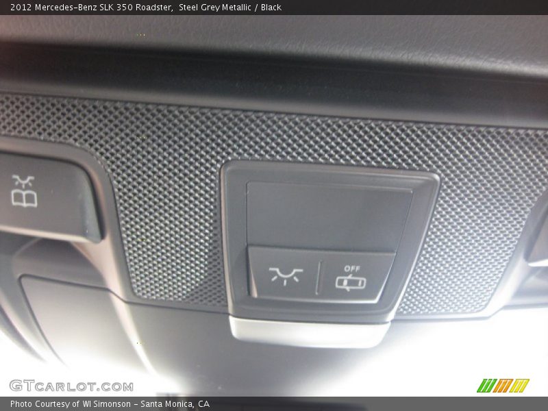 Steel Grey Metallic / Black 2012 Mercedes-Benz SLK 350 Roadster