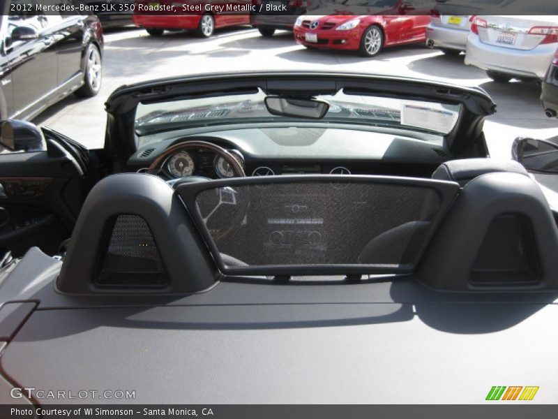 Steel Grey Metallic / Black 2012 Mercedes-Benz SLK 350 Roadster