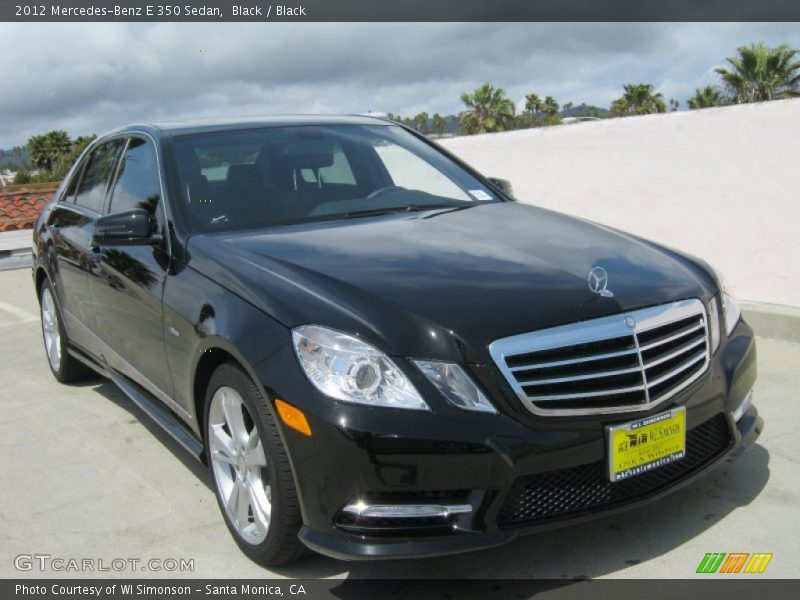 Black / Black 2012 Mercedes-Benz E 350 Sedan