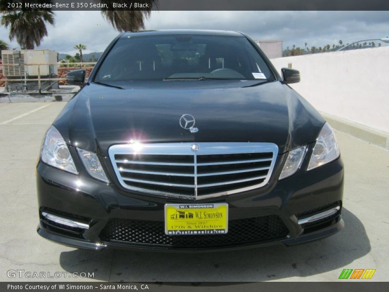 Black / Black 2012 Mercedes-Benz E 350 Sedan