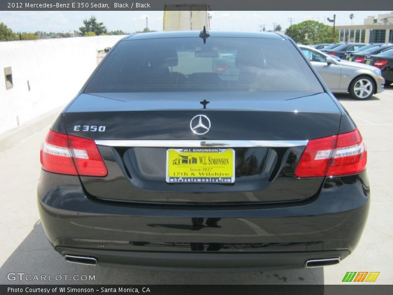 Black / Black 2012 Mercedes-Benz E 350 Sedan