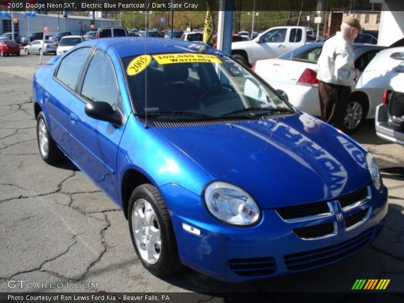 Electric Blue Pearlcoat / Dark Slate Gray 2005 Dodge Neon SXT