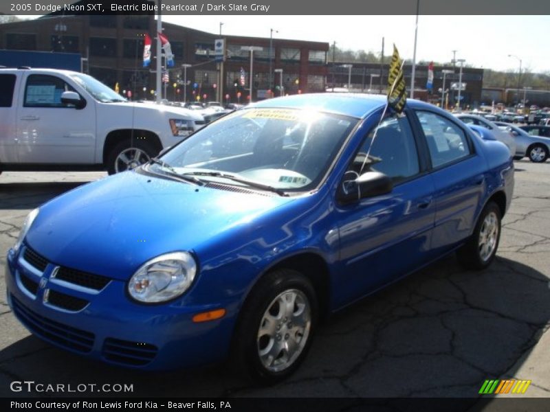 Electric Blue Pearlcoat / Dark Slate Gray 2005 Dodge Neon SXT
