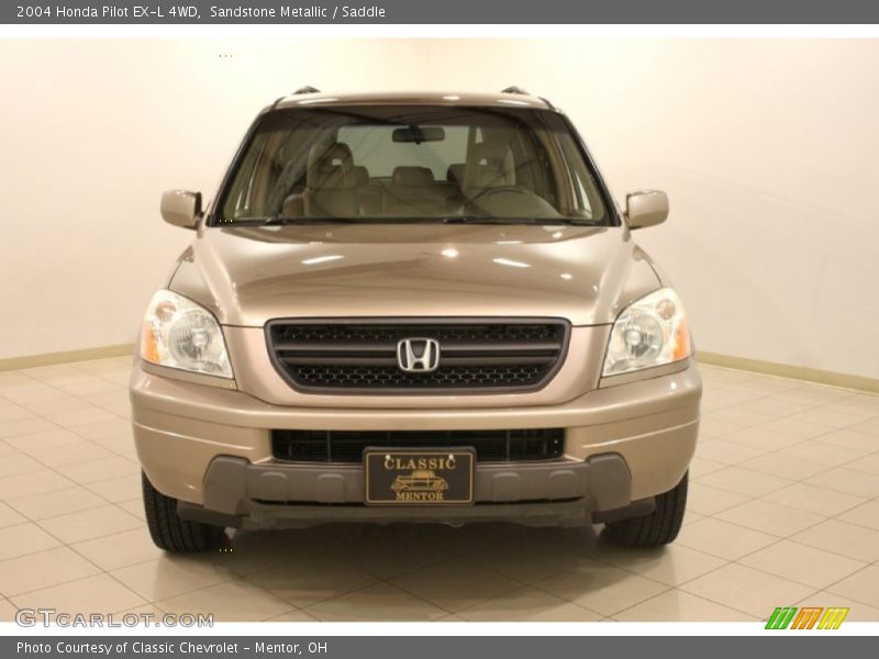 Sandstone Metallic / Saddle 2004 Honda Pilot EX-L 4WD