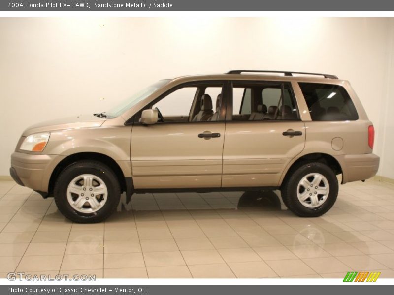 Sandstone Metallic / Saddle 2004 Honda Pilot EX-L 4WD