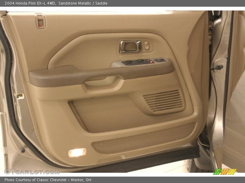 Sandstone Metallic / Saddle 2004 Honda Pilot EX-L 4WD