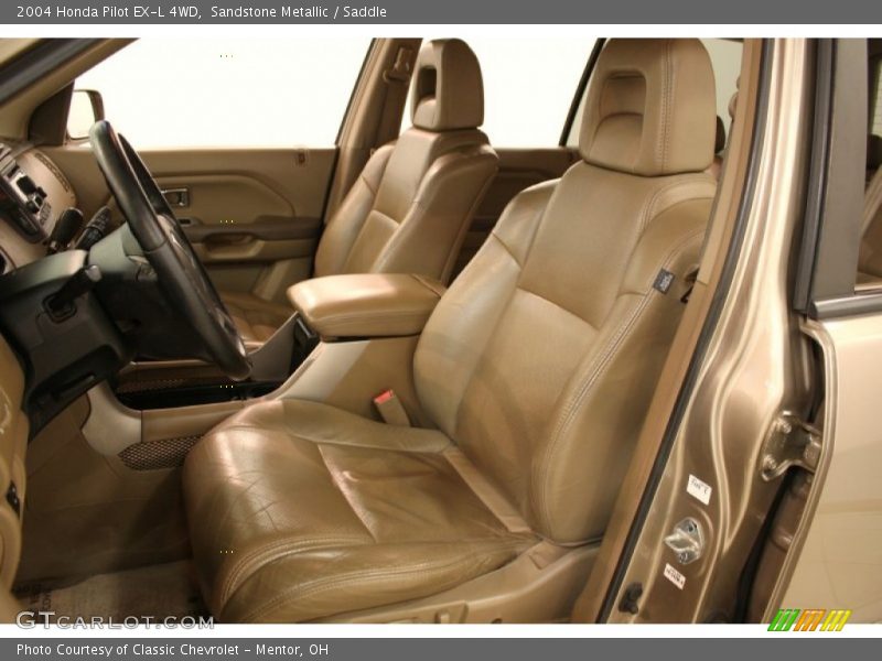 Sandstone Metallic / Saddle 2004 Honda Pilot EX-L 4WD
