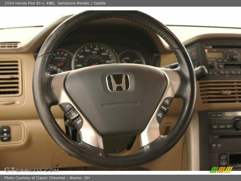 Sandstone Metallic / Saddle 2004 Honda Pilot EX-L 4WD