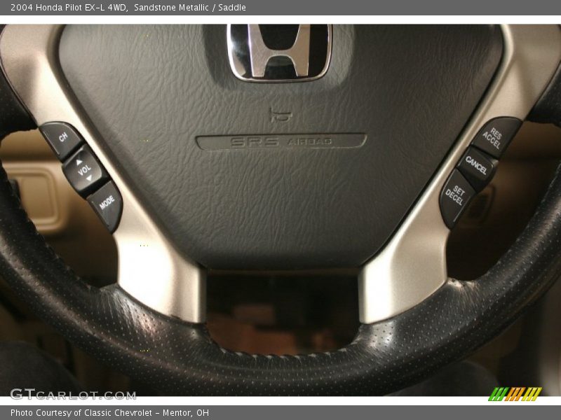Sandstone Metallic / Saddle 2004 Honda Pilot EX-L 4WD