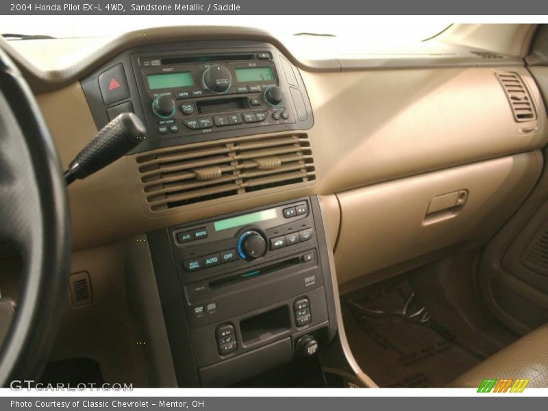 Sandstone Metallic / Saddle 2004 Honda Pilot EX-L 4WD