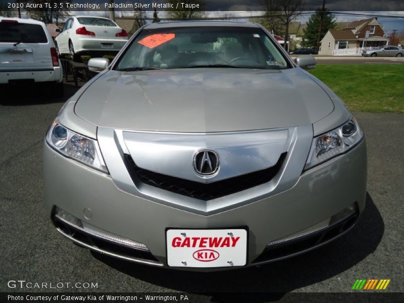 Palladium Silver Metallic / Taupe 2010 Acura TL 3.5 Technology